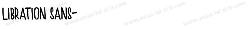 libration sans字体转换